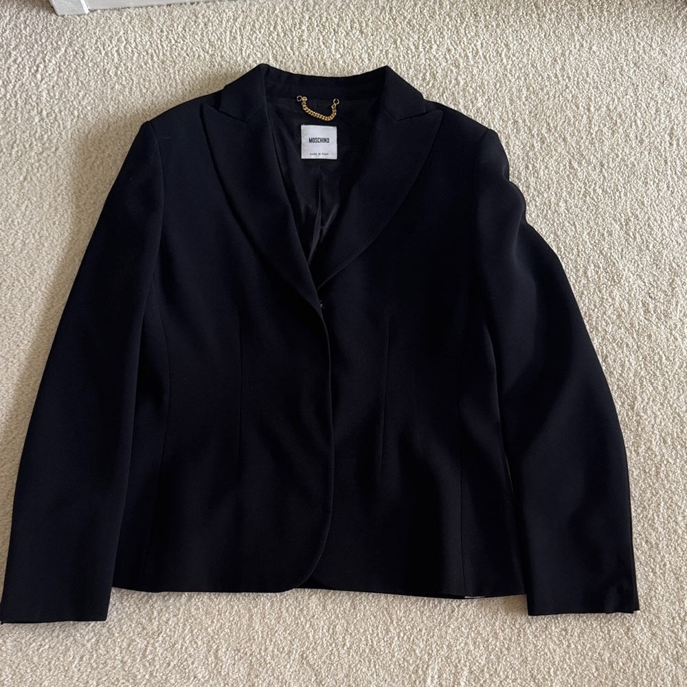 Moschino Classic Black Blazer - Picture 2 of 11